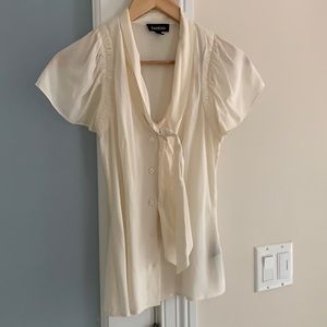 Cream blouse xxs